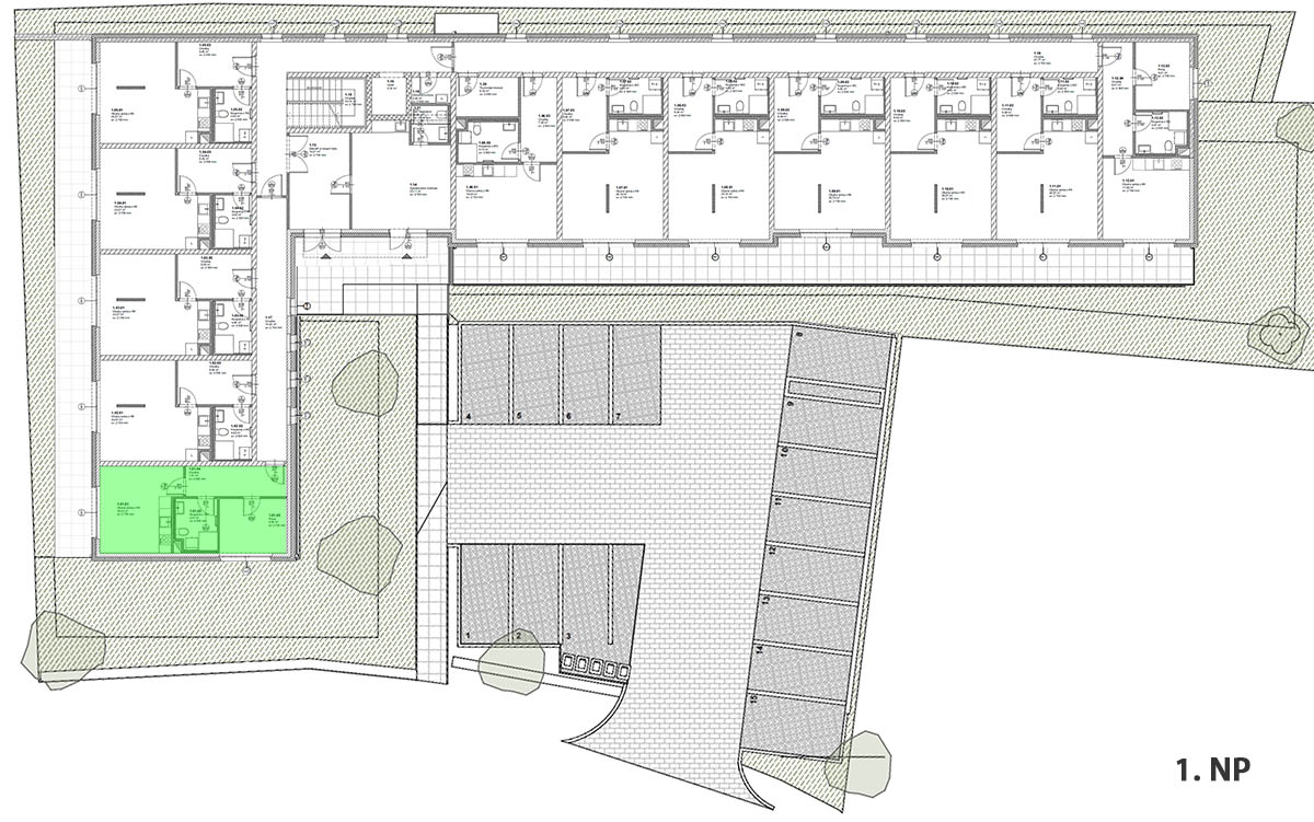 Umístění bytové jednotky v objektu