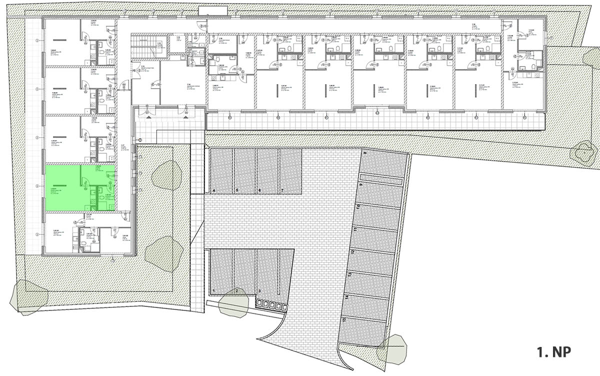 Umístění bytové jednotky v objektu