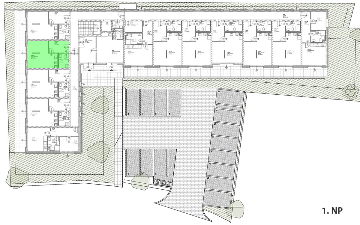 Umístění bytové jednotky v objektu