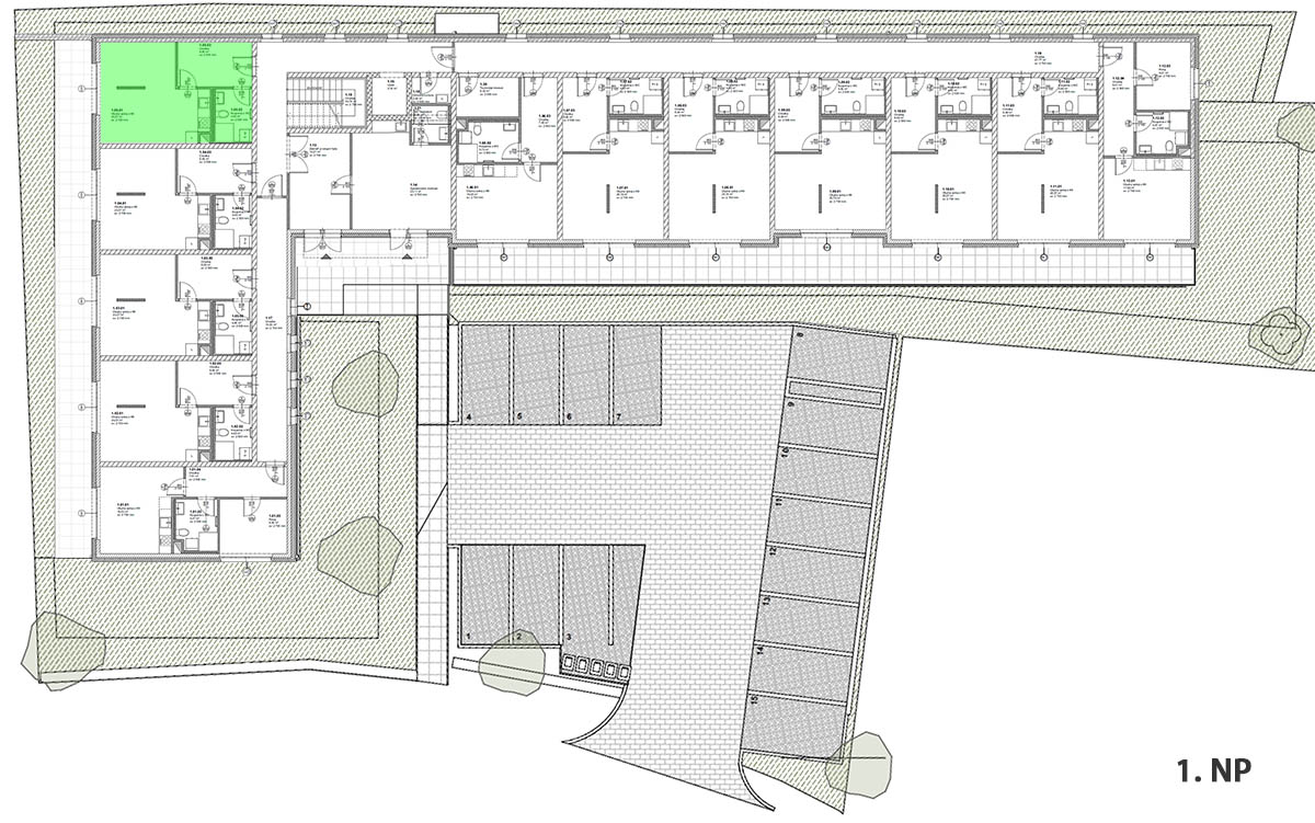 Umístění bytové jednotky v objektu