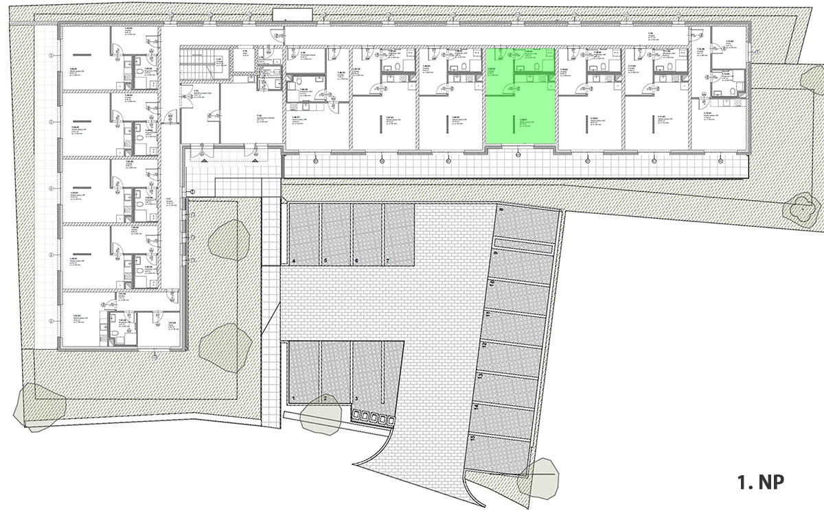 Umístění bytové jednotky v objektu