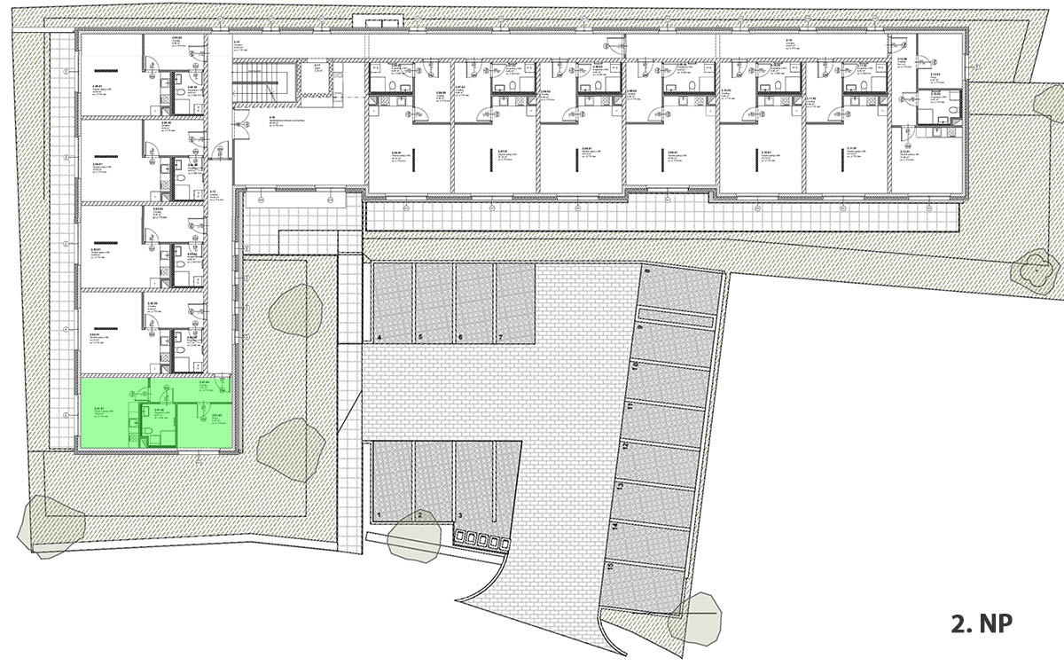 Umístění bytové jednotky v objektu