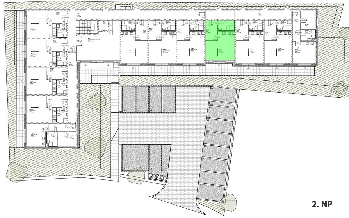 Umístění bytové jednotky v objektu