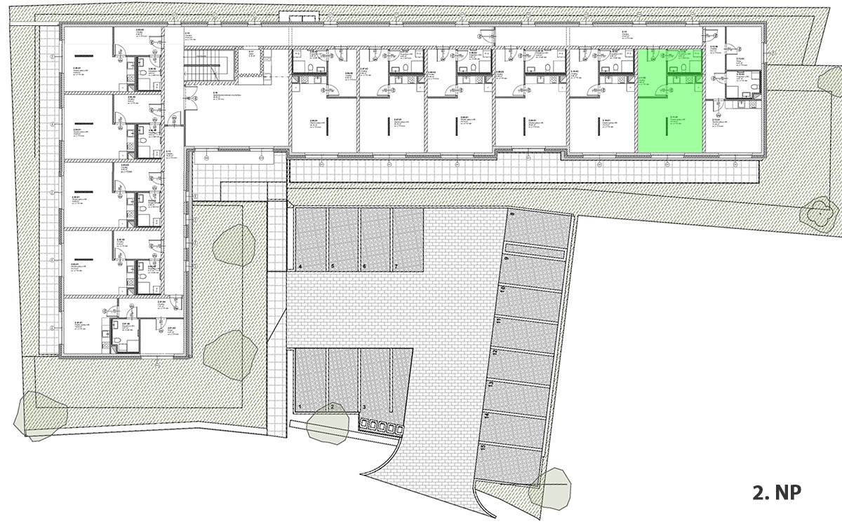 Umístění bytové jednotky v objektu